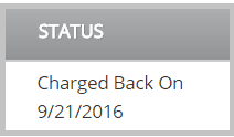 Chargeback Status