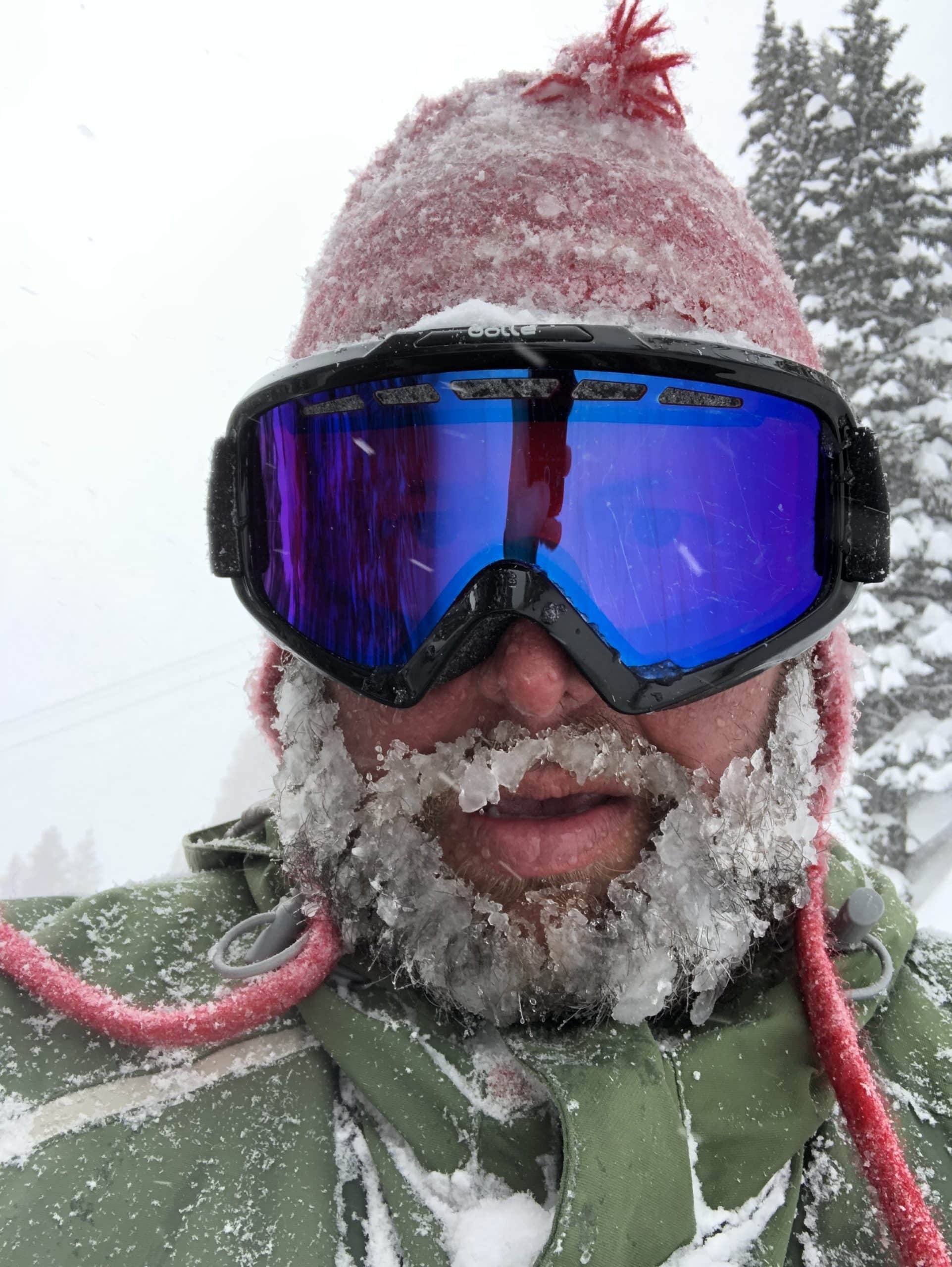 Glen of segpay ski mask with snow and ice